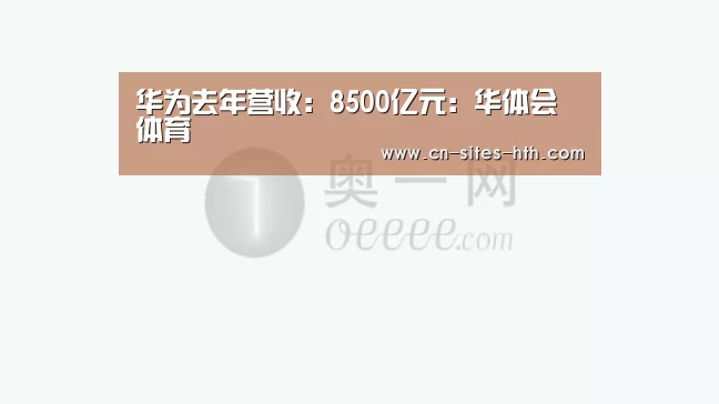 华为去年营收:8500亿元:华体会体育(图3) 华体会体育